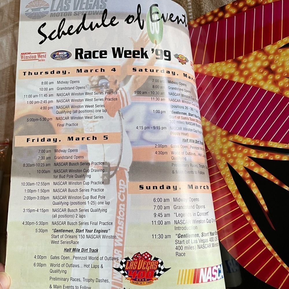 NASCAR LAS VEGAS 400 Program - Picture 8 of 8